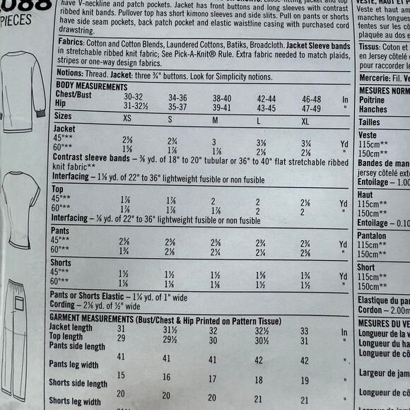 3/$20 Simplicity VTG Uncut Style 8088 Size AA Pattern Scrubs Unisex XS S M 90s - Picture 5 of 5